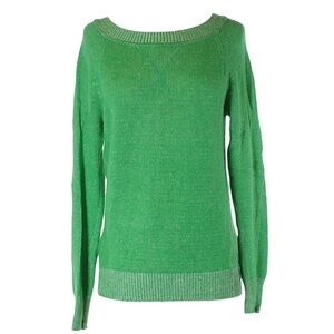 Gap Women’s Solid Green Wool Blend Long Sleeve Sweater Size L